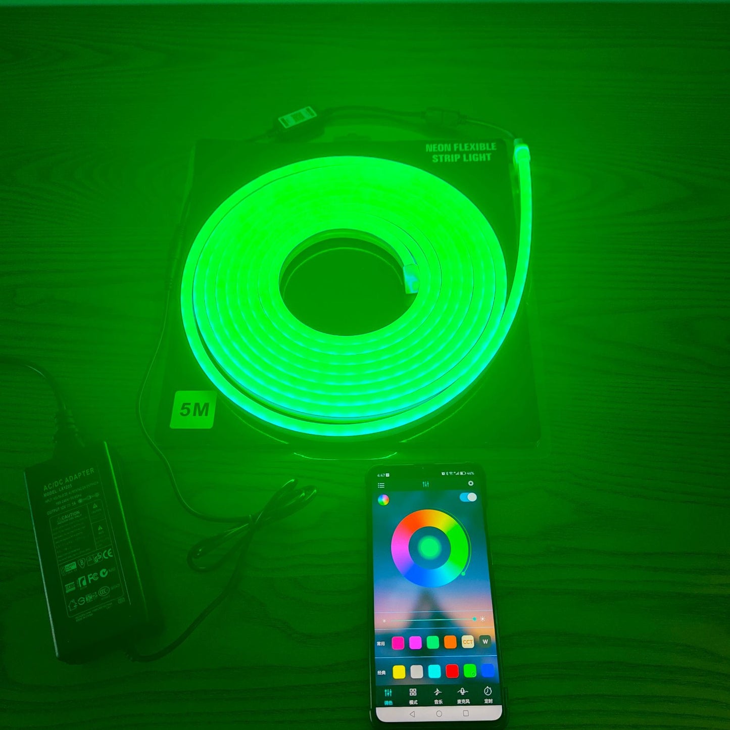 Waterproof RGB LED Neon Light Strip Set (612)
