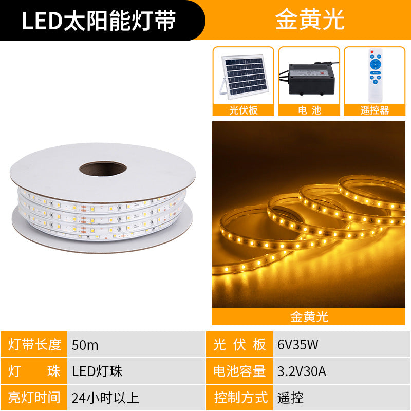 Solar LED Outdoor Waterproof Wall Lighting Strip